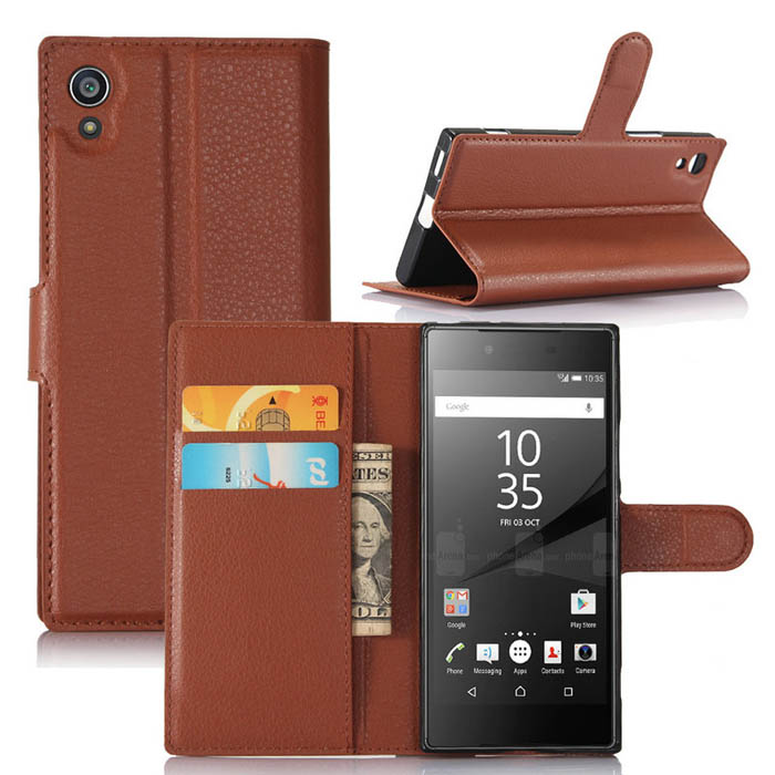 Bao da Sony XA1 LT Flip Wallet dang vi đa năng khung nhựa mềm 2