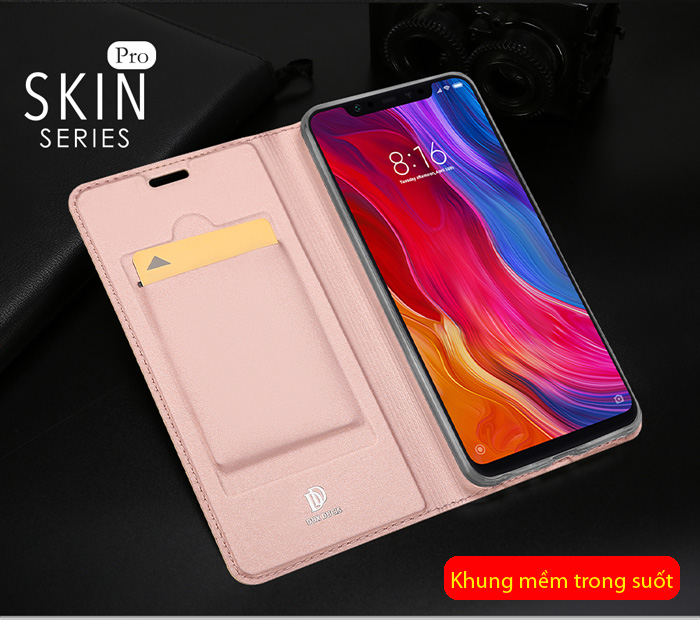 Bao da Xiaomi Mi 8 Dux Ducis Skin siêu mỏng - khung mềm - mịn màng 2