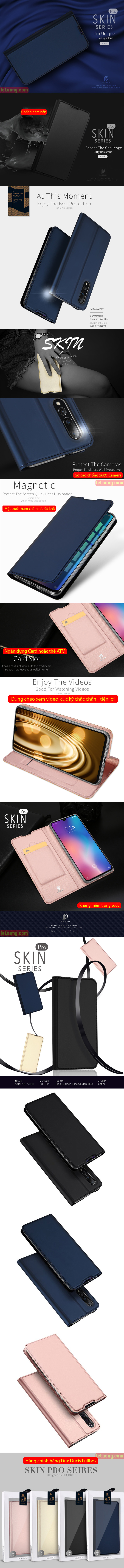 Bao da Xiaomi Mi 9 Dux Ducis Skin khung mềm - siêu mỏng - siêu mịn 4