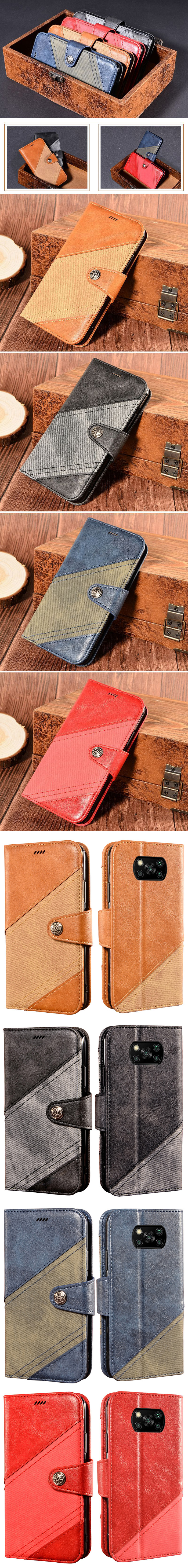 Bao da Xiaomi Poco X3 NFC LT Wallet Retro dạng ví - thời trang sang trọng 6