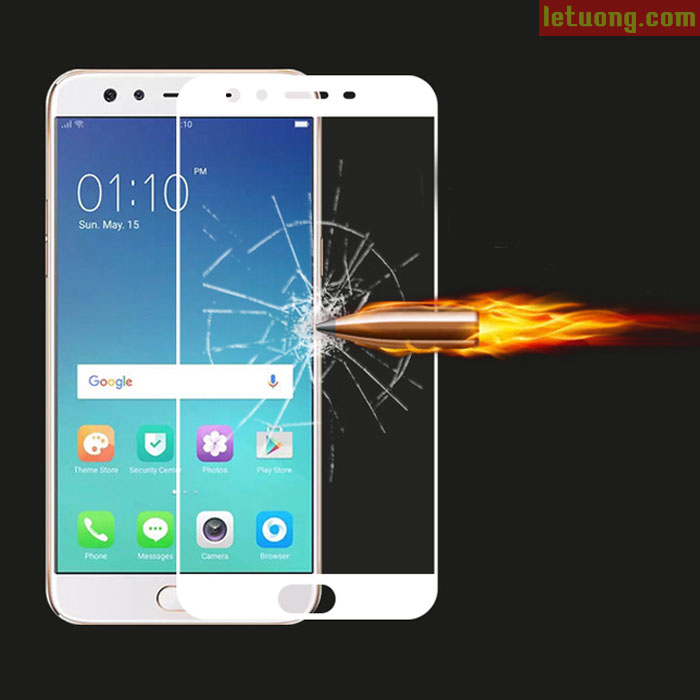 Kính cường lực full màn hình Oppo F3 Plus Glass Full Cover 3D 2