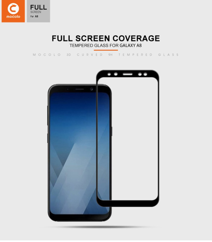 Kính cường lực A8 Plus 2018 Mocolo 3D Edge full cong theo màn hình 5