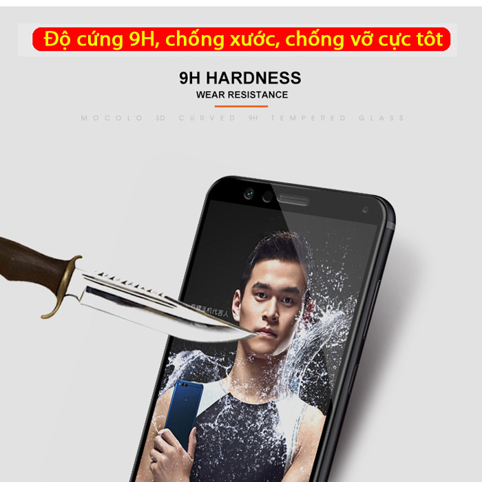 Kính cường lực Huawei Honor 7X Mocolo 3D Full Cover che toàn màn hình 2