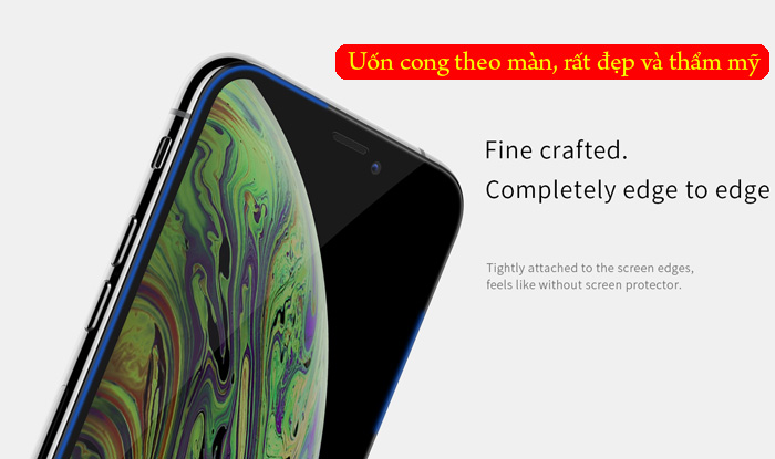 Kính cường lực iPhone 11 Pro Max Nillkin 3D XD CP+ full màn dùng được ốp lưng 2