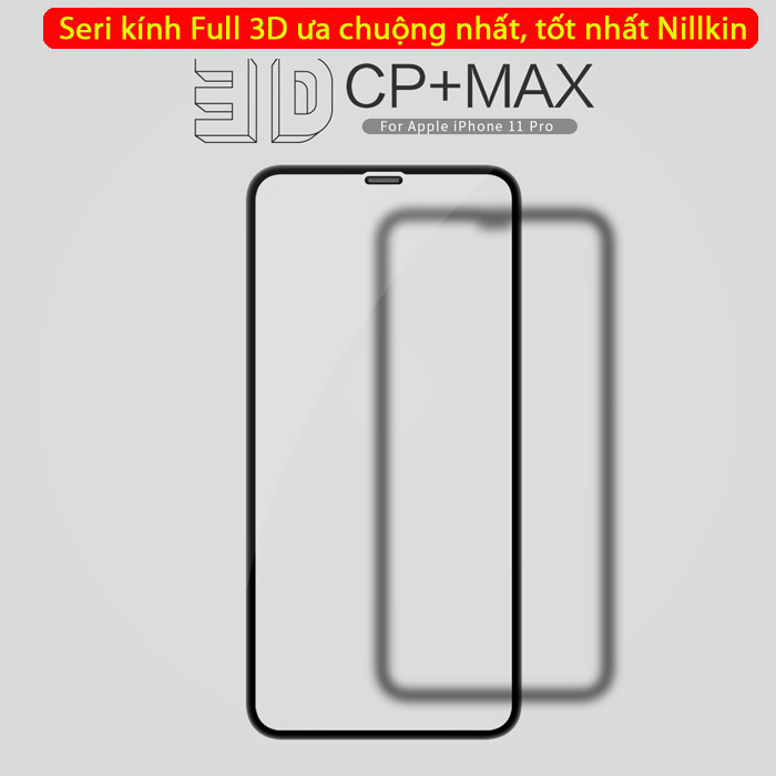 Kính cường lực iPhone 11 Pro Nillkin 3D CP+ Max full toàn màn hình 4