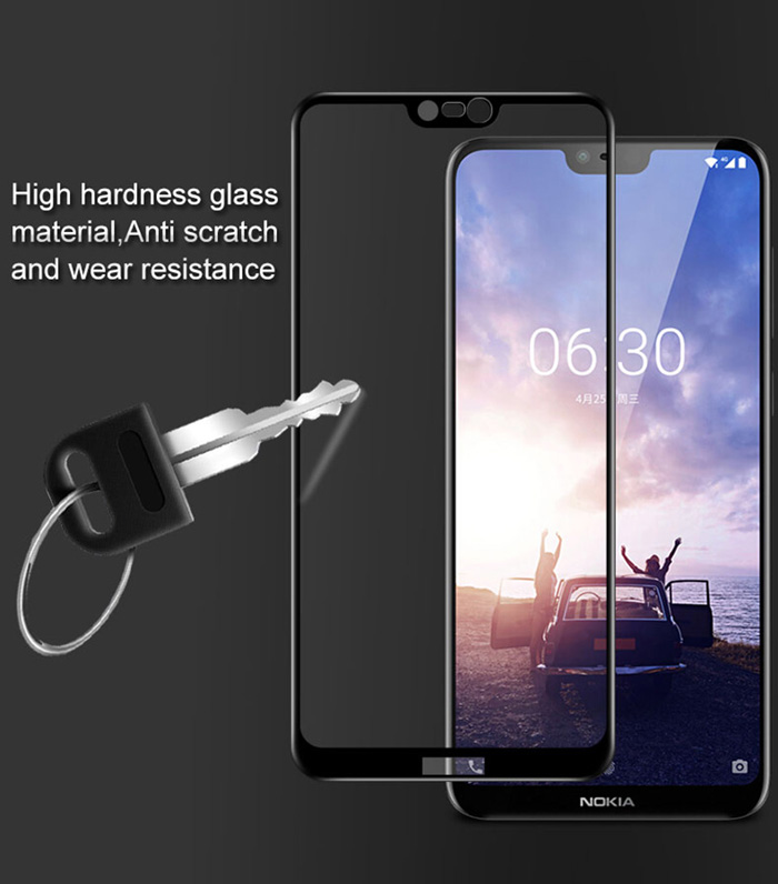 Kính cường lực full màn hình Nokia X6 2018 Glass 5D phủ keo toàn màn hình 3