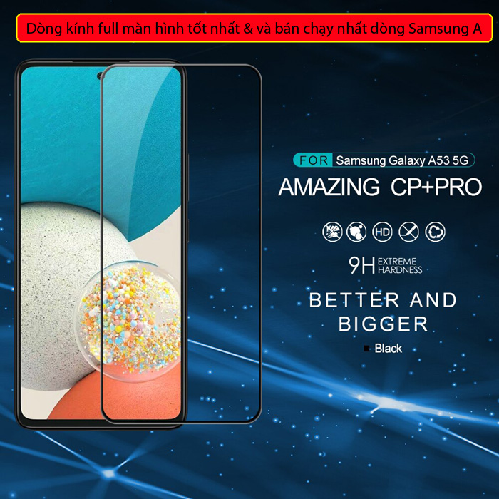 Kính cường lực Samsung Galaxy A53 5G Nillkin 3D CP+ Pro full toàn màn hình 4