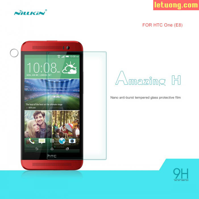 Tấm kính cường lực Htc One E8 Nillkin Amazing độ cứng 9H 5