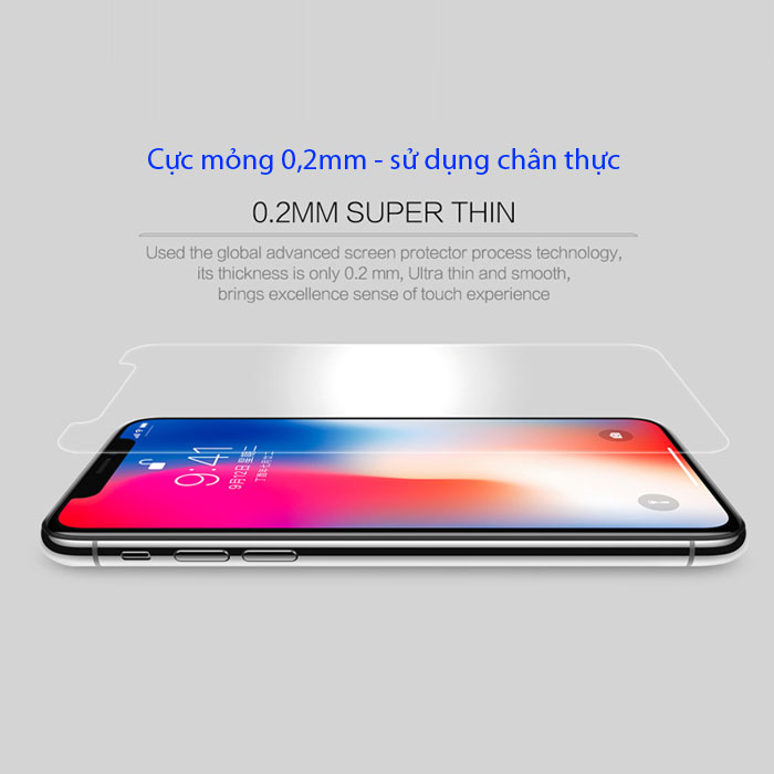 Kính cường lực Iphone X ( Iphone 10 ) Nillkin Amazing H+ Pro 0,2mm 1