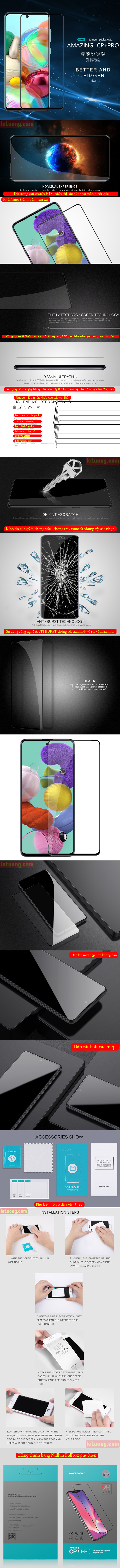 Kính cường lực Galaxy Note 10 Lite Nillkin 3D CP+ Pro full toàn màn hình 4
