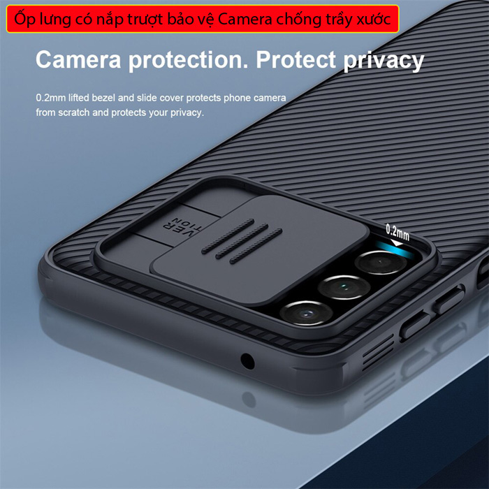 Ốp lưng A53 5G Nillkin Camshield Pro bảo vệ Camera chống sốc tốt nhất 6