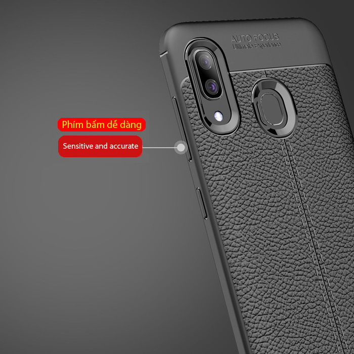 Ốp lưng Galaxy A20 LT Leather Design Case vân da sang trọng 4