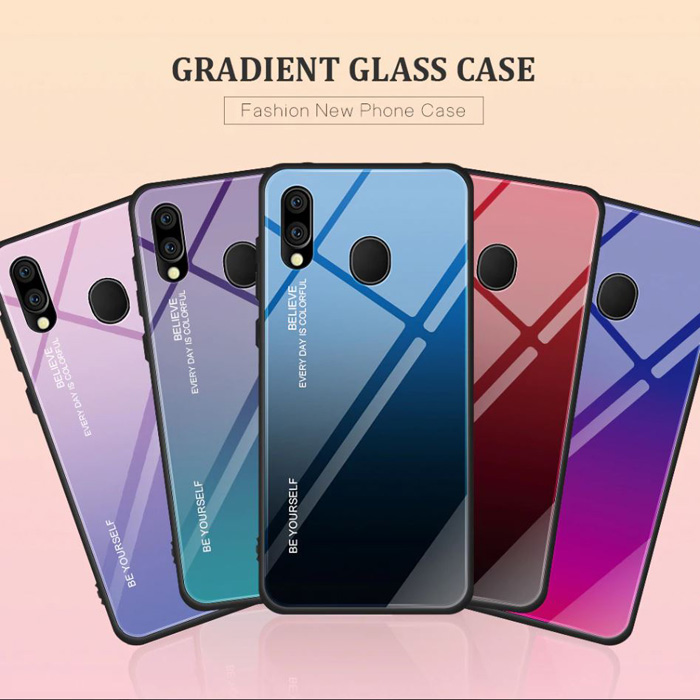 Ốp lưng Galaxy A30 Mocolo Beyoursefl Glass Case Gradient đổi màu cực đẹp 2