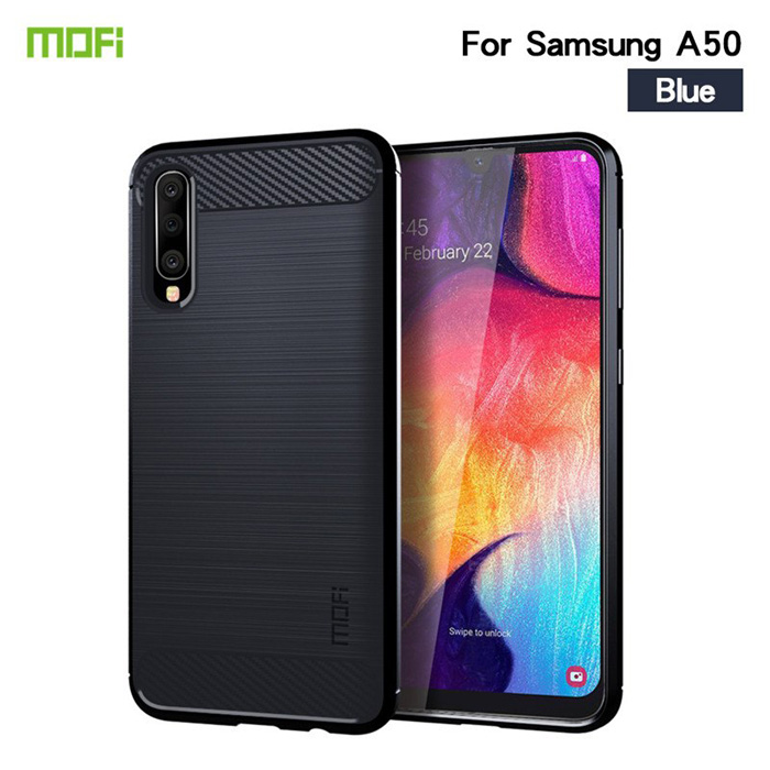 Ốp lưng Galaxy A30s Mofi Shen Du Carbon nhựa mềm - chống vân tay 5