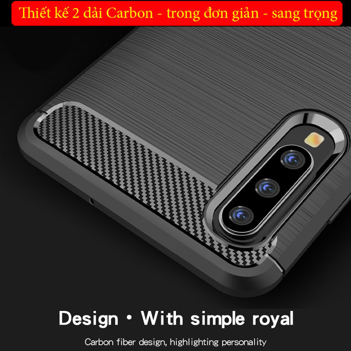Ốp lưng Galaxy A30s Mofi Shen Du Carbon nhựa mềm - chống vân tay 1