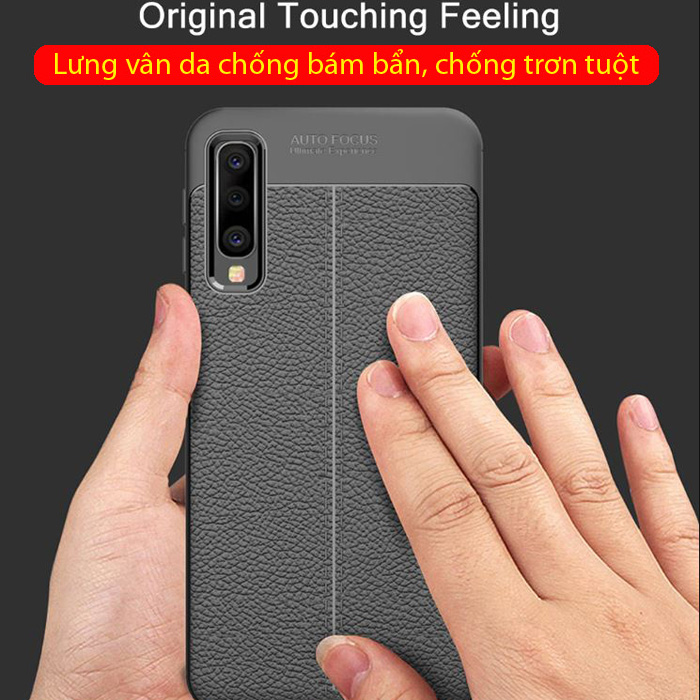 Ốp lưng Galaxy A50 LT Leather Design Case vân da sang trọng 1