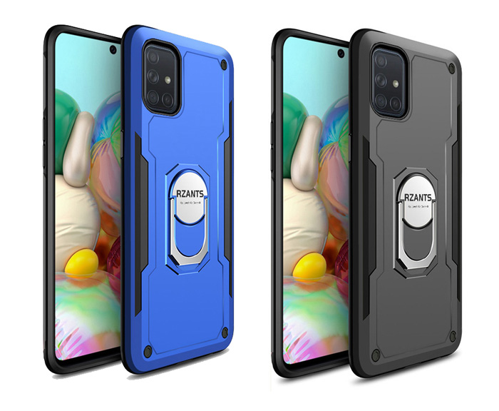 Ốp lưng Galaxy A51 Rzants Hybrid Armor iRing Car khung kép chắc chắn 1