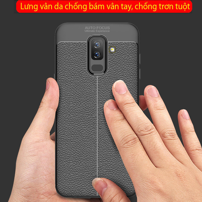 Ốp lưng Galaxy A6 Plus 2018 LT Leather Design Case vân da chống sốc 1