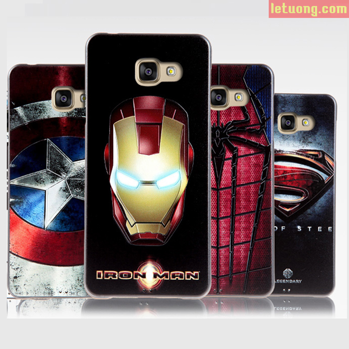 Ốp lưng Galaxy A7 2016 Mycolor Avengers 3D + Kính cường lực 2