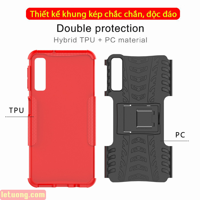 Ốp lưng Galaxy A7 2018 LT Armor Special chống sốc kiêm chân chống 1