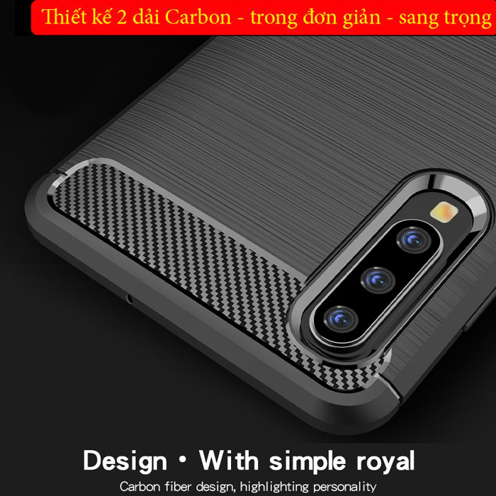 Ốp lưng Galaxy A70 Mofi Shen Du Rugged Carbon nhựa mềm - chống vân tay 1