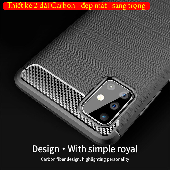 Ốp lưng Galaxy A71 Mofi Shen Du Carbon nhựa mềm - chống vân tay 1