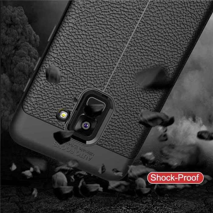 Ốp lưng Galaxy A8 Plus 2018 LT Leather Design Case chống sốc 3