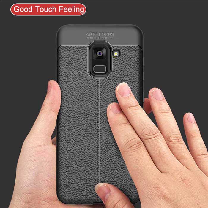 Ốp lưng Galaxy A8 Plus 2018 LT Leather Design Case chống sốc 1