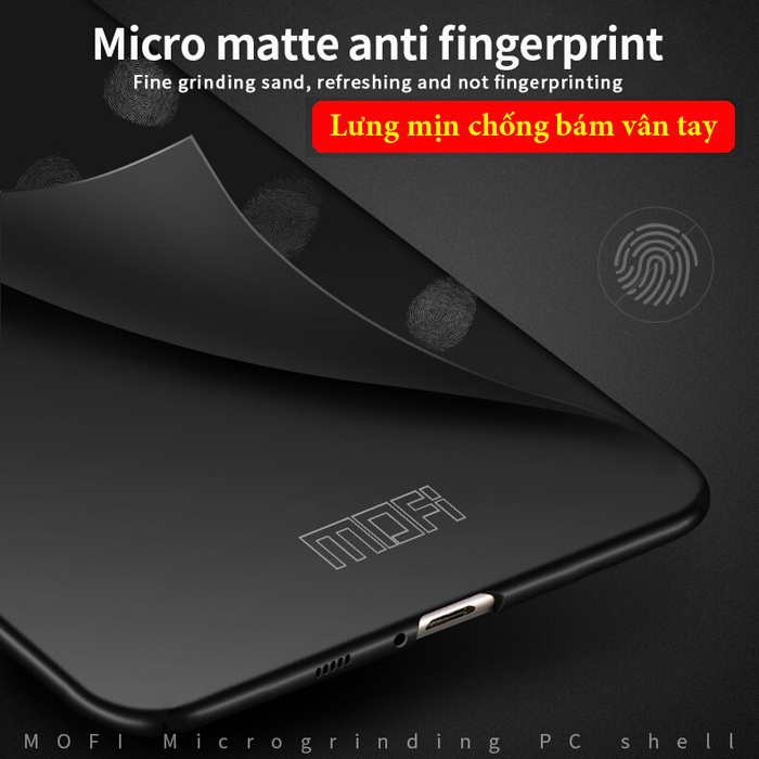 Ốp lưng Galaxy A80 Mofi Fitted Case 360 siêu mỏng, lưng mịn 1