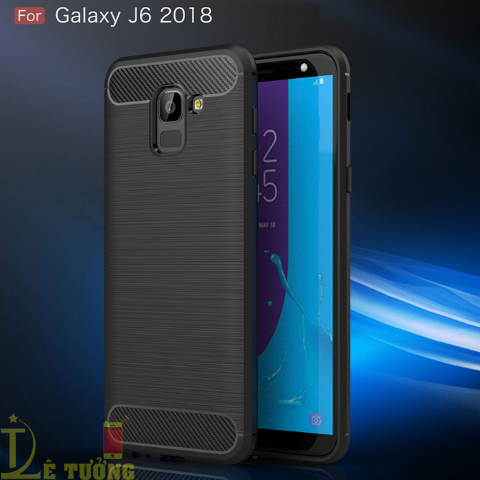 Ốp lưng Galaxy J6 2018 Viseaon Carbon Fiber nhựa mềm - chống sốc 2