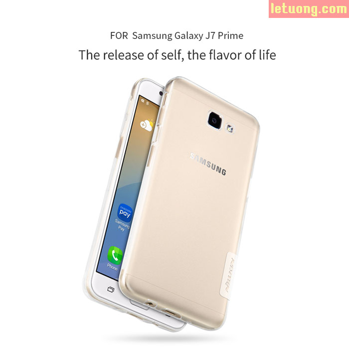 Ốp lưng Galaxy J7 Prime Nillkin Nature nhựa mềm trong suốt mỏng 0,6mm 8