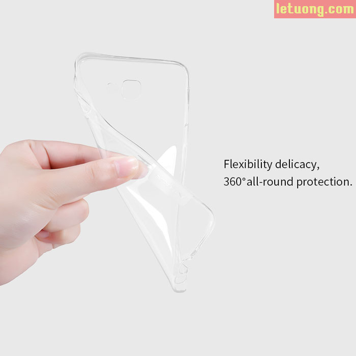Ốp lưng Galaxy J7 Prime Nillkin Nature nhựa mềm trong suốt mỏng 0,6mm 2