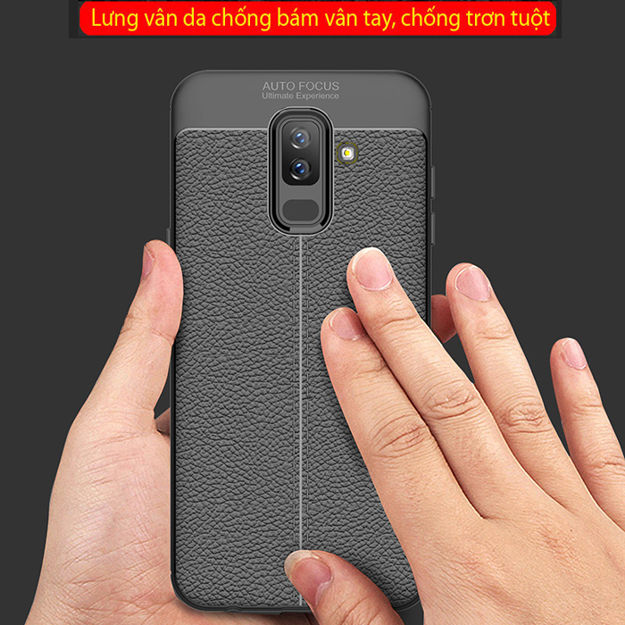 Ốp lưng Galaxy J8 2018 LT Leather Design Case vân da - sang trọng 1