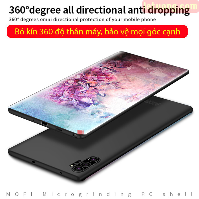 Ốp lưng Galaxy Note 10 Plus Mofi Fitted Case 360 siêu mỏng, lưng mịn 2