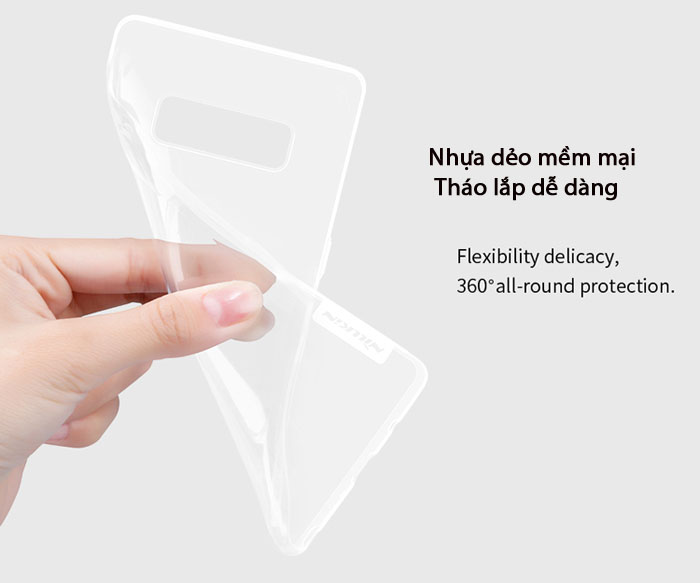 Ốp lưng Galaxy Note 8 Nillkin Nature TPU 0,6mm nhựa dẻo, trong suốt 2