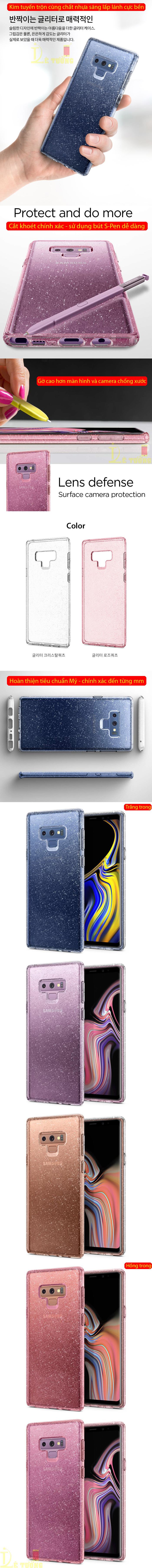 Ốp lưng Galaxy Note 9 Spigen Liquid Crystal Glitter ( hàng USA ) 4