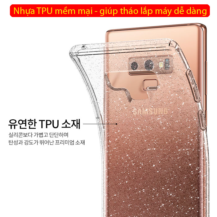 Ốp lưng Galaxy Note 9 Spigen Liquid Crystal Glitter ( hàng USA ) 3