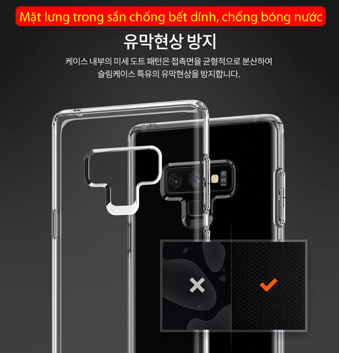 Ốp lưng Note 9 Spigen Liquid Crystal trong suốt - nhựa dẻo ( hàng USA ) 3