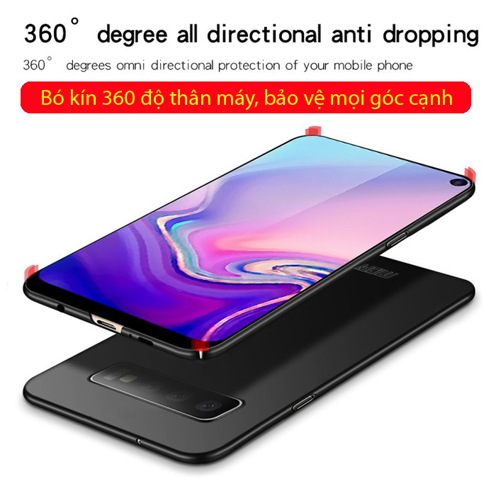 Ốp lưng Galaxy S10 Mofi Fitted Case 360 siêu mỏng, lưng mịn 2