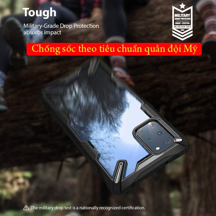 Ốp lưng Galaxy s20 Plus Ringke Fusion X chống sốc trong suốt từ USA 2