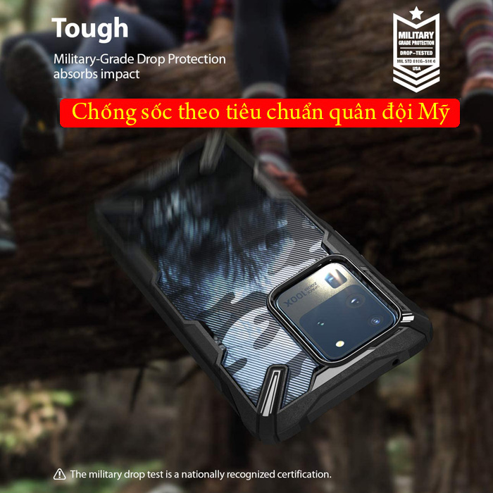 Ốp lưng Galaxy S20 Ultra Ringke Fusion X Camo chống sốc quân đội ( từ USA ) 2