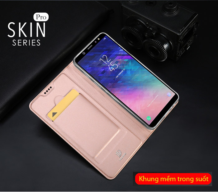 Bao da Galaxy A6 2018 Dux Ducis Skin siêu mỏng - khung mềm - mềm mịn 2
