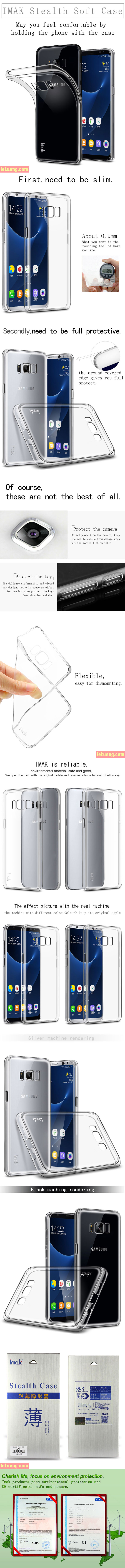 Ốp lưng Galaxy S8 Imak Stealth Case trong suốt nhự mềm siêu mỏng 4