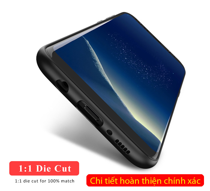 Ốp lưng Galaxy S8 Plus Ipaky Leather Skin Case chống vân tay 3