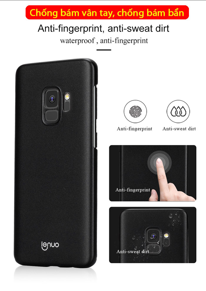 Ốp lưng Galaxy S9 Lenuo Leshield Case siêu mỏng lưng mịn 1