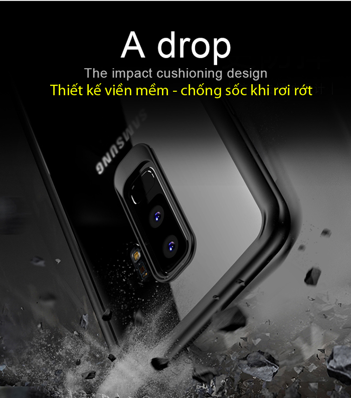 Ốp lưng Galaxy S9 Plus Ipaky Original Hybrid trong suốt - viền mềm 2