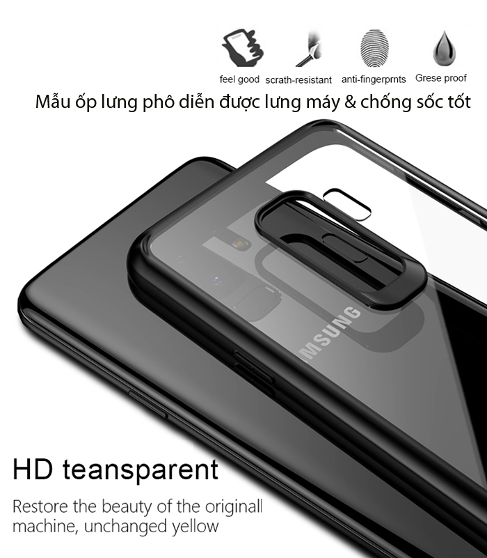 Ốp lưng Galaxy S9 Plus Ipaky Original Hybrid trong suốt - viền mềm 3