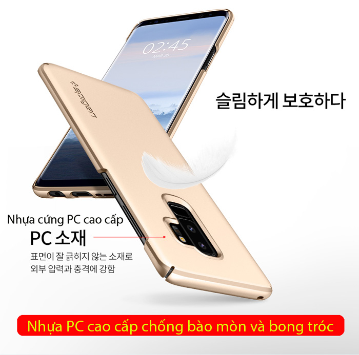 Ốp lưng Galaxy S9 Plus Spigen Thin Fit siêu mỏng nhẹ từ USA  2