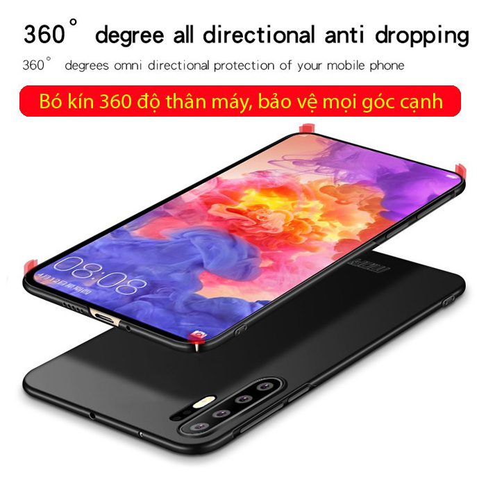 Ốp lưng Huawei P30 Pro Mofi Fitted Case 360 siêu mỏng, lưng mịn 2