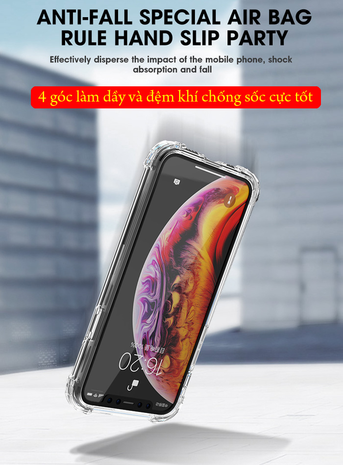 Ốp lưng iPhone 11 Pro iPaky Hybrid Crystal Through trong suốt chống sốc 4